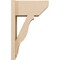 Ekena Millwork 7 1/2-in W x 14-in D x 22-in H Funston Slat Rough Cedar Woodgrain TimberThane Outlooker, Primed Tan OUTUR075X14X22FST24RCPR - alternate 4